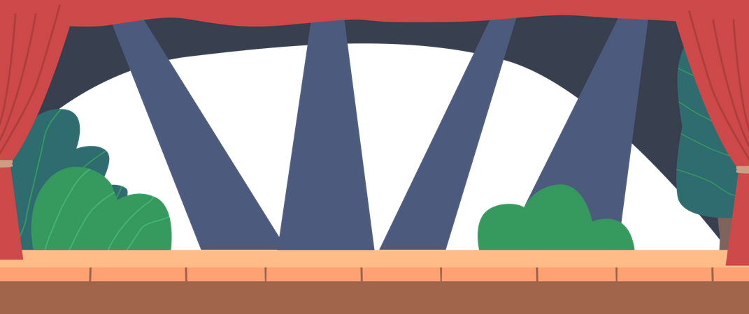 Theater Stage  Illustration
