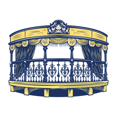 Balcon du théâtre  Illustration