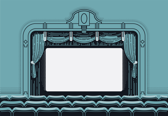 Theatre screen Illustration