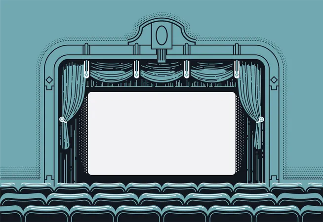 Theatre screen Illustration