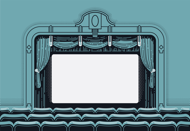 Theatre screen  Illustration