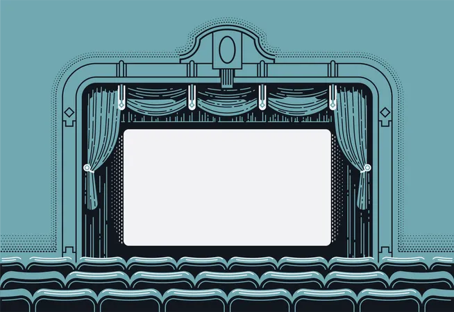 Theatre screen  Illustration