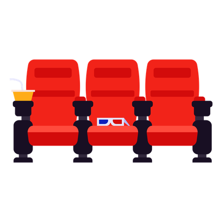 Theatre seats  Illustration