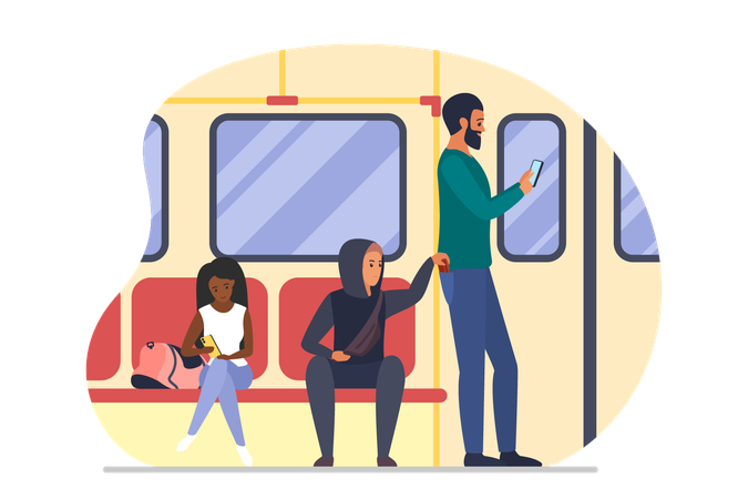 Theft of money in public transport  Illustration