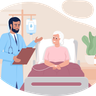 illustrations for old patient