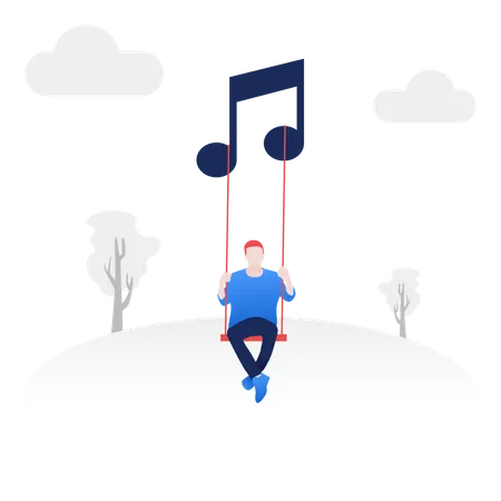 There Is No Music Illustration Concept Illustration