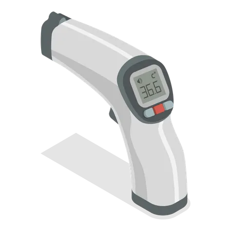 3 D Isometric Flat Vector Set Of Thermometers Measuring Temperature Indoor Outdoor Health Control Item 4 イラスト