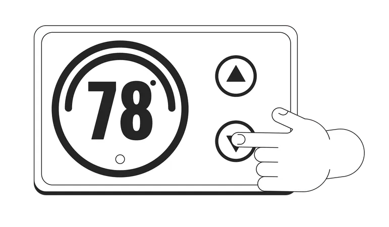 Thermostat de température inférieure  Illustration