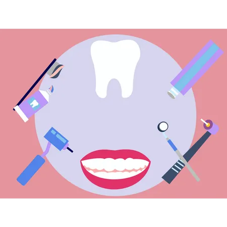 These are dental tools  Illustration