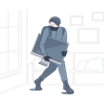 illustration burglary