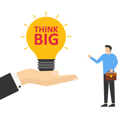 Think Big motivational  Illustration