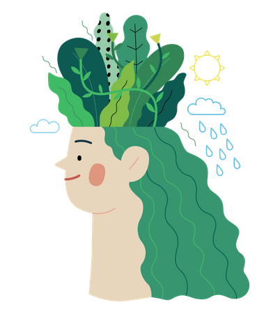 Think green  Illustration