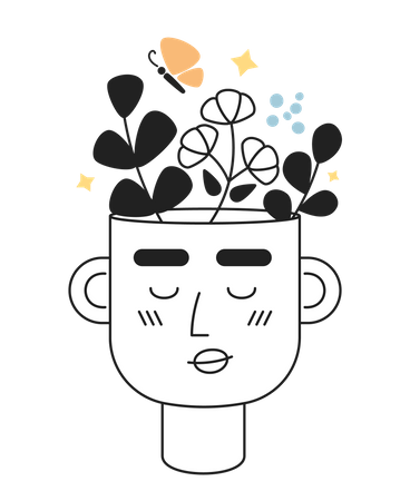 Think happy thoughts  Illustration