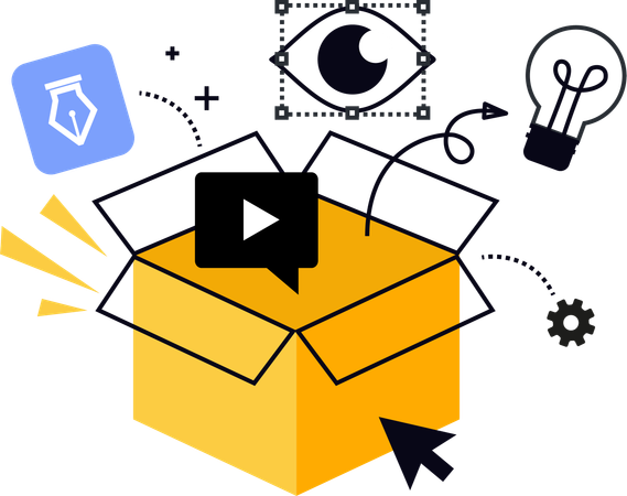 Think Out Of Box  Illustration