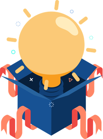 Think Outside The Box  Illustration