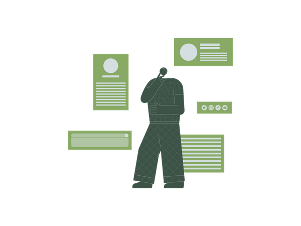 Thinking idea  Illustration