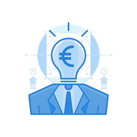 Thought Euro  Illustration