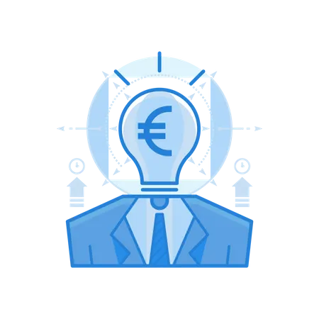 Thought Euro  Illustration