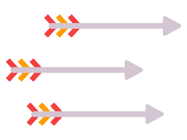 Three Arrows  Illustration
