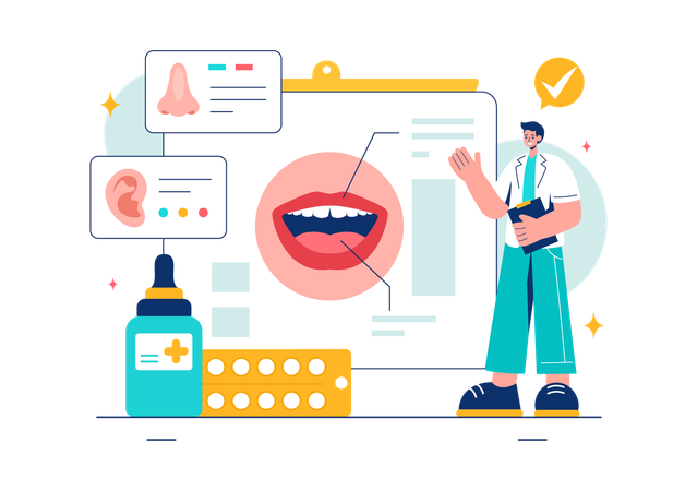 Throat Endoscopy  Illustration