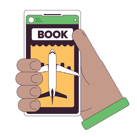 Ticket booking  Illustration