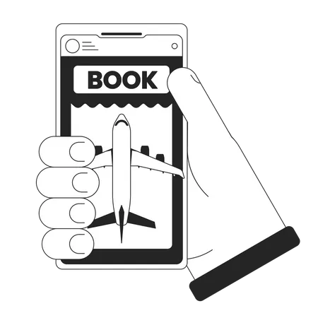 Ticket booking  Illustration