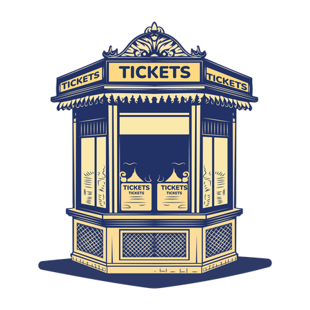 Ticket Booth  Illustration