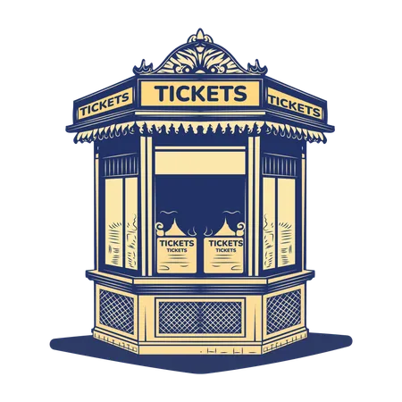 Ticket Booth  Illustration