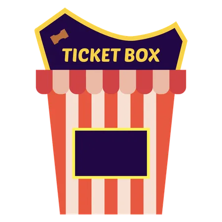 Ticket Box Carnaval Illustration Illustration