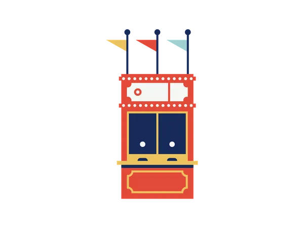 Ticketfenster  Illustration