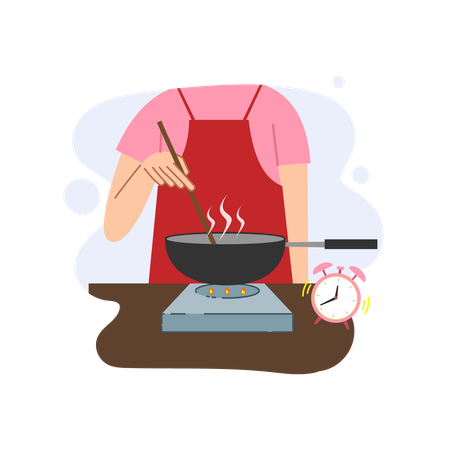 Hora de cocinar  Ilustración