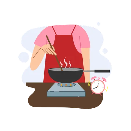 Hora de cocinar  Ilustración