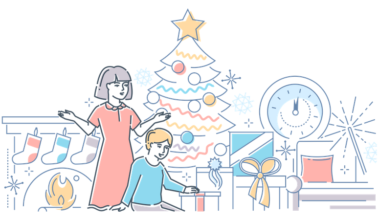 Tiempo de Navidad  Ilustración