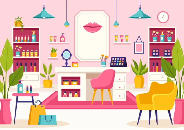 Tienda de belleza  Illustration