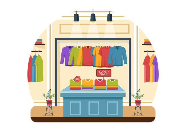 Tienda de camisetas  Illustration