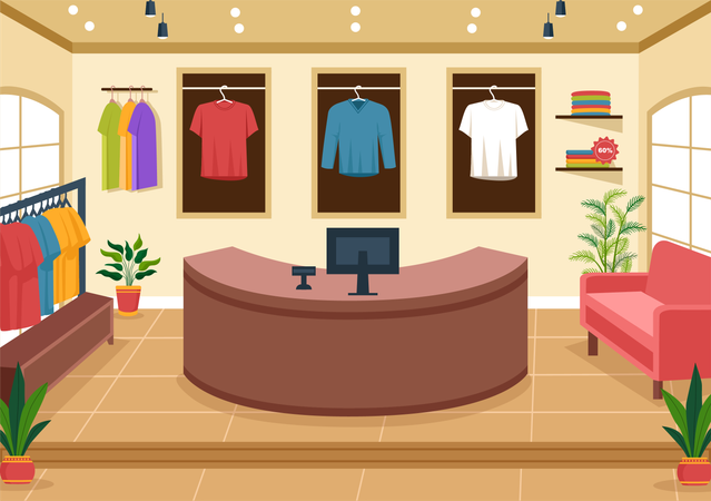 Tienda de camisetas  Illustration