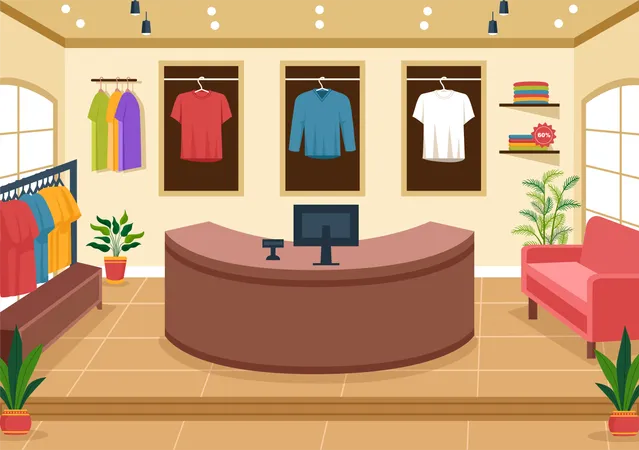 Tienda de camisetas  Illustration