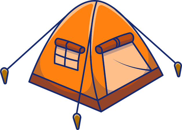 Carpa para camping  Ilustración