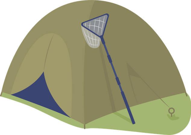 Carpa para camping  Ilustración