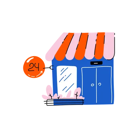 Tienda de conveniencia  Ilustración