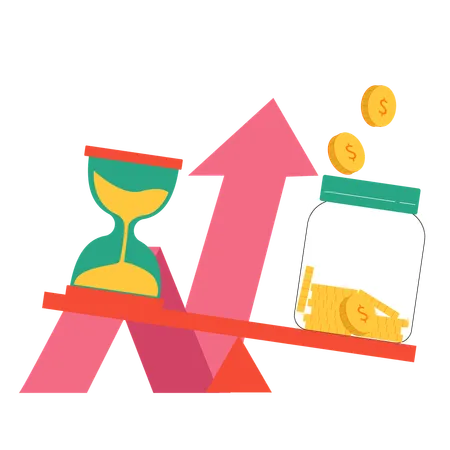 Time and Investment Growth  Illustration