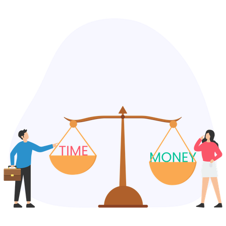 Time and Money  Illustration