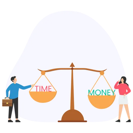 Time and Money  Illustration