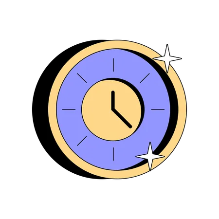 Time Clock  Illustration