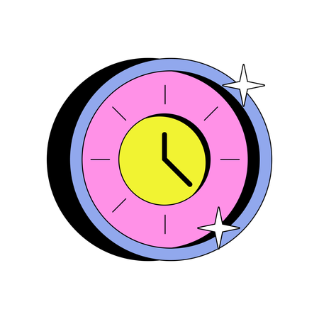 Time Clock  Illustration