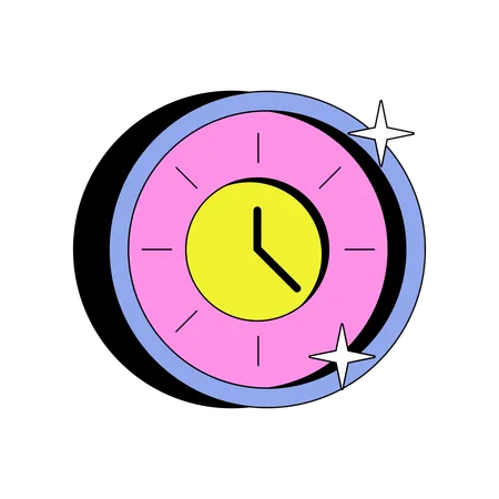 Time Clock  Illustration