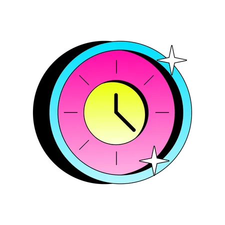 Time Clock  Illustration