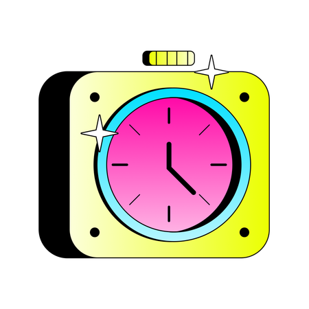 Time Clock  Illustration