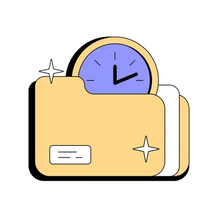 Time Folder  Illustration