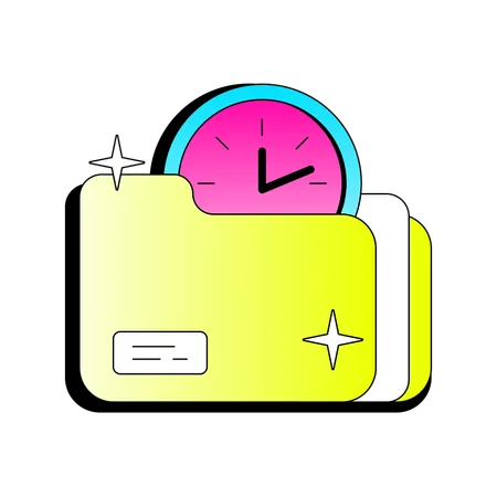 Time Folder  Illustration